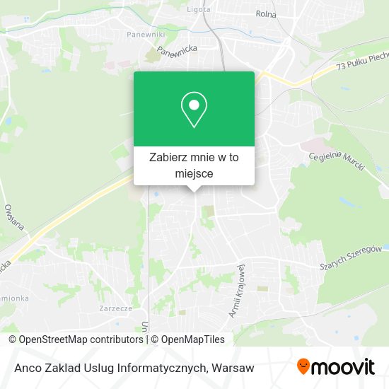 Mapa Anco Zaklad Uslug Informatycznych