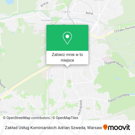 Mapa Zakład Usług Kominiarskich Adrian Szweda