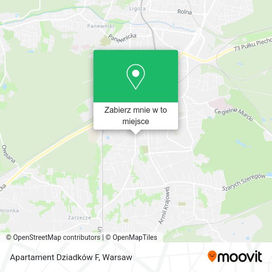 Mapa Apartament Dziadków F