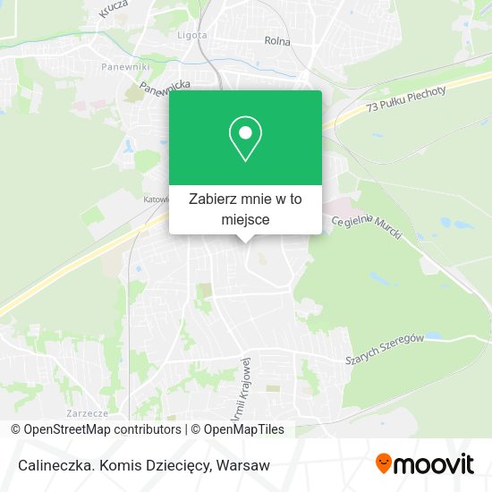 Mapa Calineczka. Komis Dziecięcy