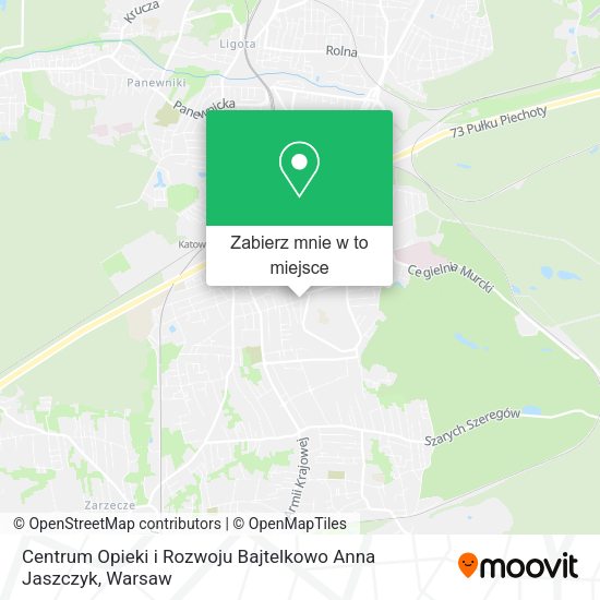 Mapa Centrum Opieki i Rozwoju Bajtelkowo Anna Jaszczyk