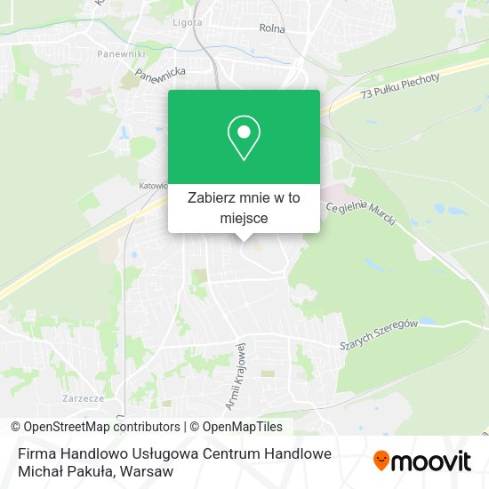 Mapa Firma Handlowo Usługowa Centrum Handlowe Michał Pakuła
