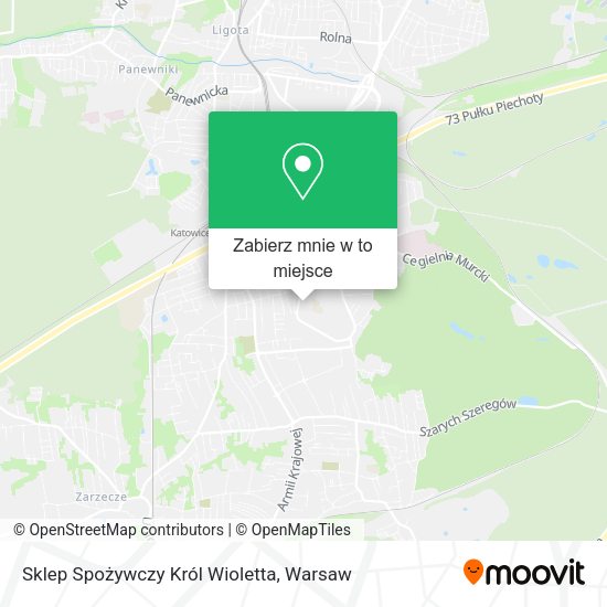 Mapa Sklep Spożywczy Król Wioletta