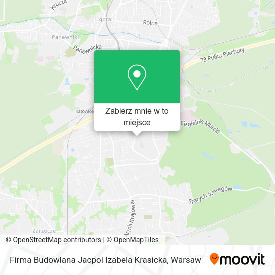 Mapa Firma Budowlana Jacpol Izabela Krasicka