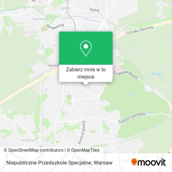 Mapa Niepubliczne Przedszkole Specjalne