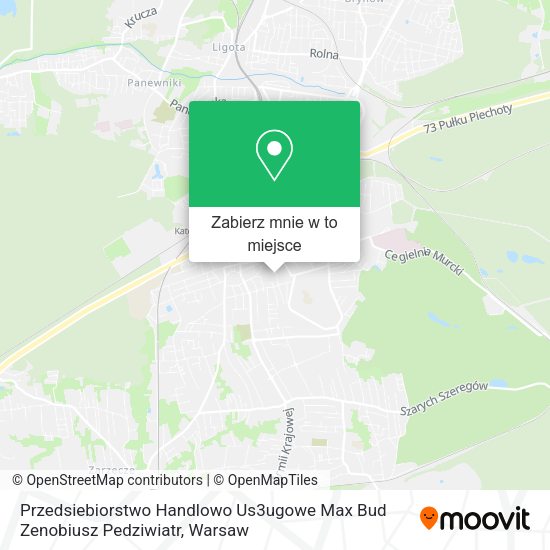 Mapa Przedsiebiorstwo Handlowo Us3ugowe Max Bud Zenobiusz Pedziwiatr