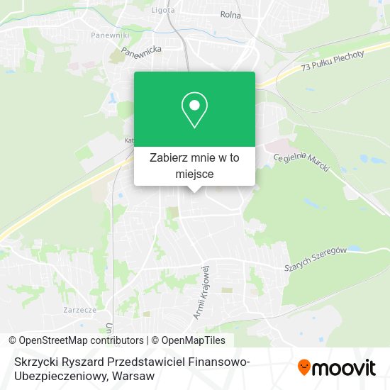 Mapa Skrzycki Ryszard Przedstawiciel Finansowo-Ubezpieczeniowy