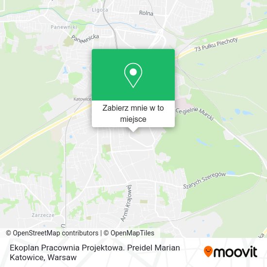 Mapa Ekoplan Pracownia Projektowa. Preidel Marian Katowice