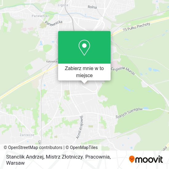 Mapa Stanclik Andrzej, Mistrz Złotniczy. Pracownia