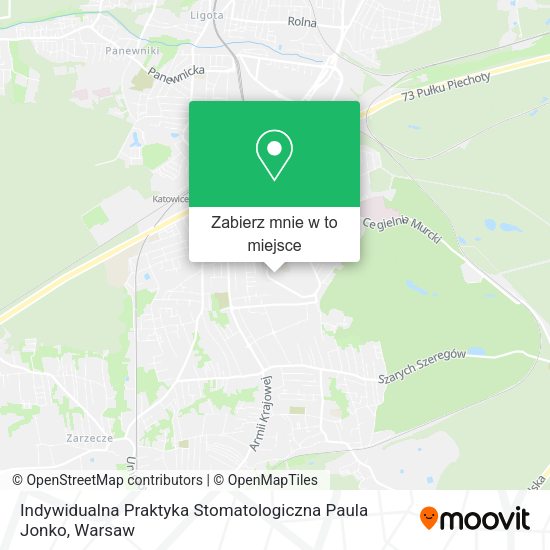 Mapa Indywidualna Praktyka Stomatologiczna Paula Jonko