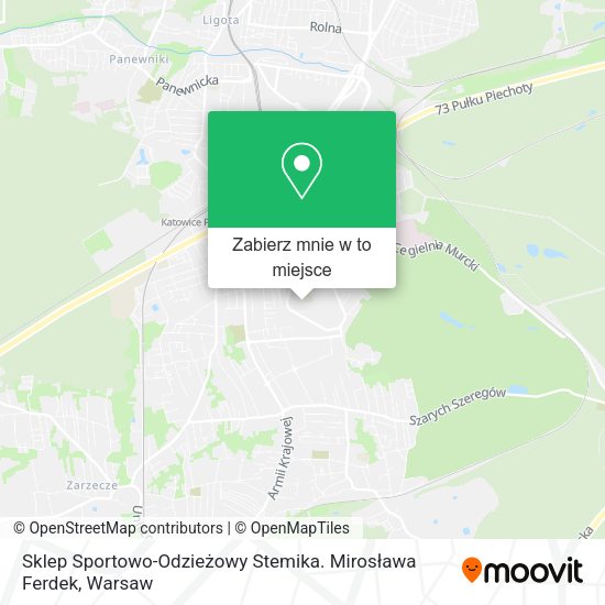 Mapa Sklep Sportowo-Odzieżowy Stemika. Mirosława Ferdek