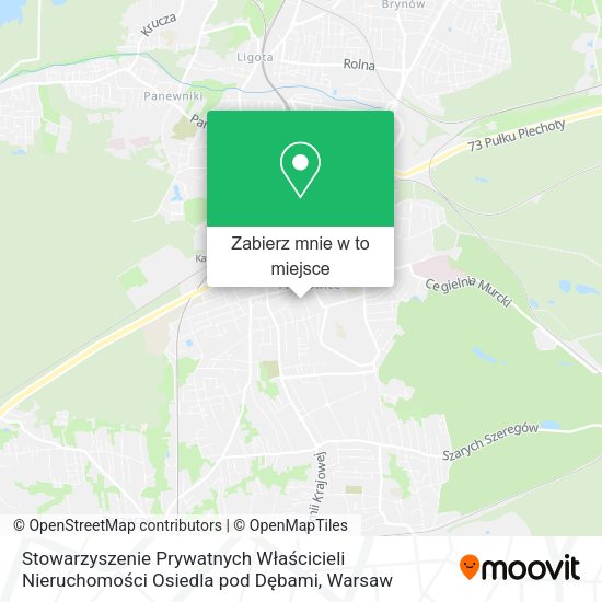 Mapa Stowarzyszenie Prywatnych Właścicieli Nieruchomości Osiedla pod Dębami