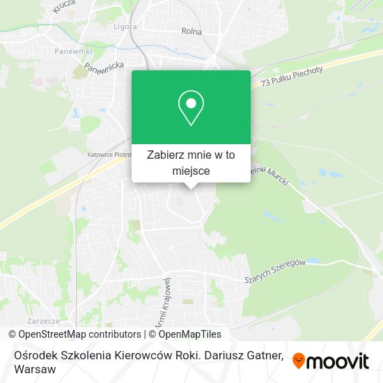 Mapa Ośrodek Szkolenia Kierowców Roki. Dariusz Gatner