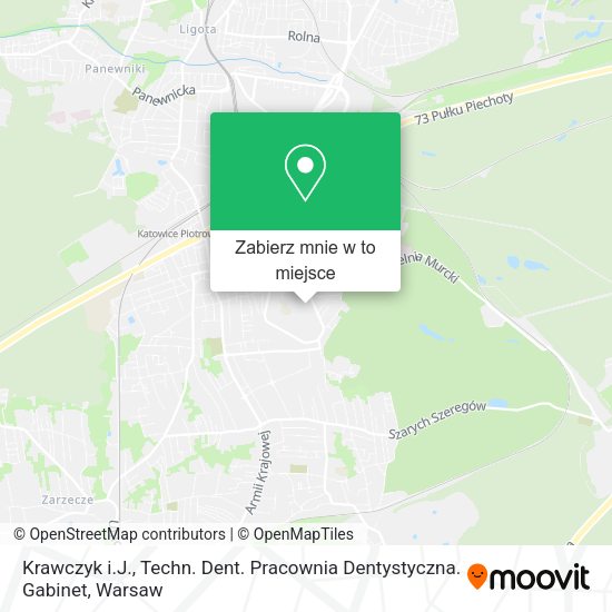 Mapa Krawczyk i.J., Techn. Dent. Pracownia Dentystyczna. Gabinet