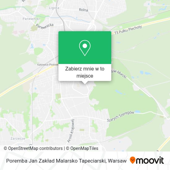 Mapa Poremba Jan Zakład Malarsko Tapeciarski