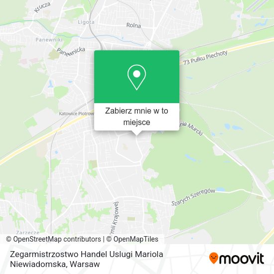 Mapa Zegarmistrzostwo Handel Uslugi Mariola Niewiadomska