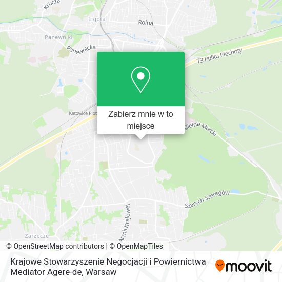 Mapa Krajowe Stowarzyszenie Negocjacji i Powiernictwa Mediator Agere-de