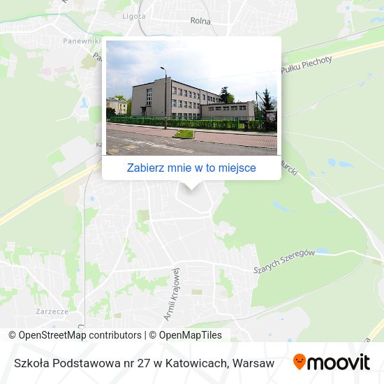 Mapa Szkoła Podstawowa nr 27 w Katowicach