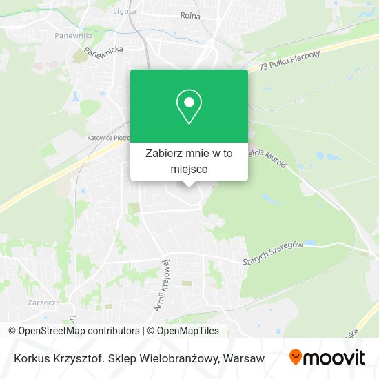 Mapa Korkus Krzysztof. Sklep Wielobranżowy