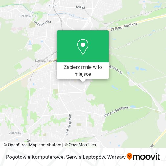 Mapa Pogotowie Komputerowe. Serwis Laptopów