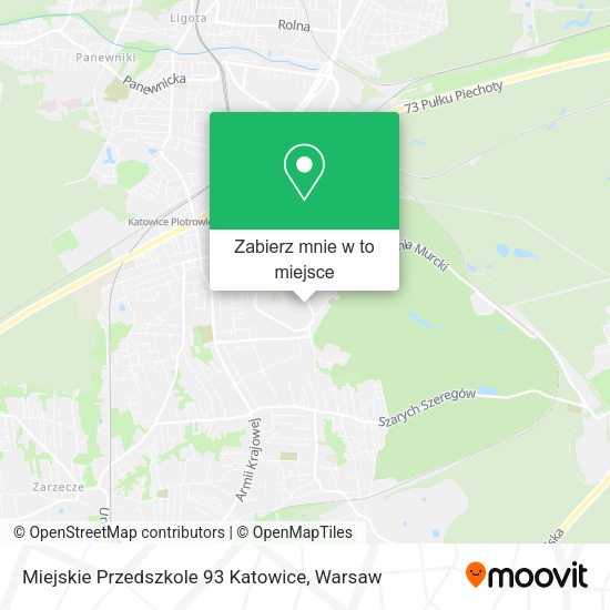 Mapa Miejskie Przedszkole 93 Katowice