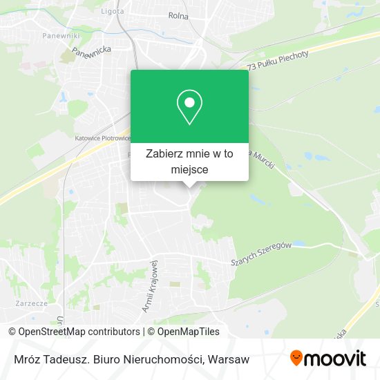 Mapa Mróz Tadeusz. Biuro Nieruchomości