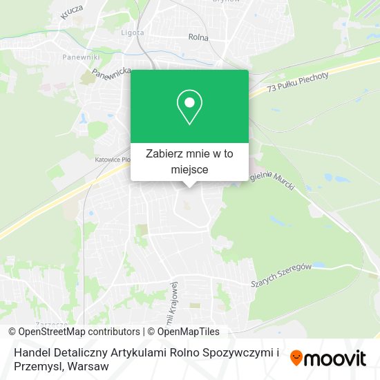 Mapa Handel Detaliczny Artykulami Rolno Spozywczymi i Przemysl