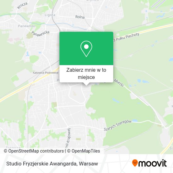 Mapa Studio Fryzjerskie Awangarda