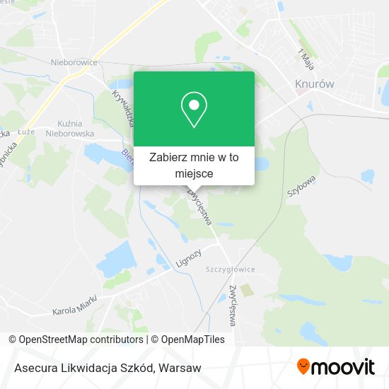 Mapa Asecura Likwidacja Szkód