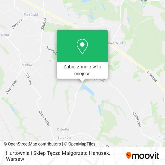 Mapa Hurtownia i Sklep Tęcza Małgorzata Hanusek