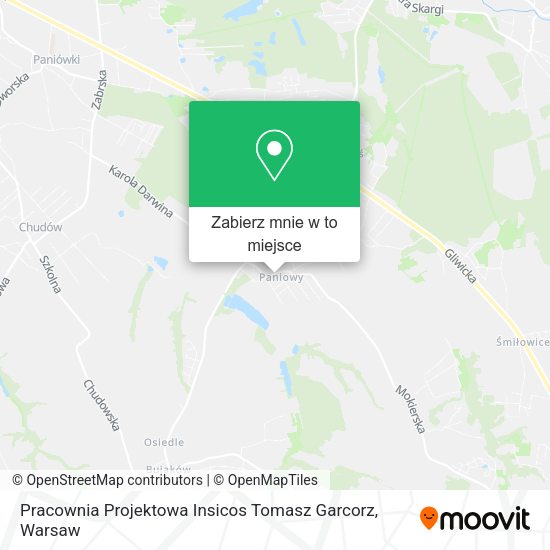 Mapa Pracownia Projektowa Insicos Tomasz Garcorz