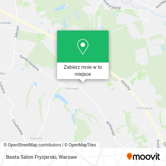 Mapa Beata Salon Fryzjerski