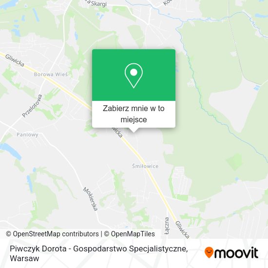 Mapa Piwczyk Dorota - Gospodarstwo Specjalistyczne