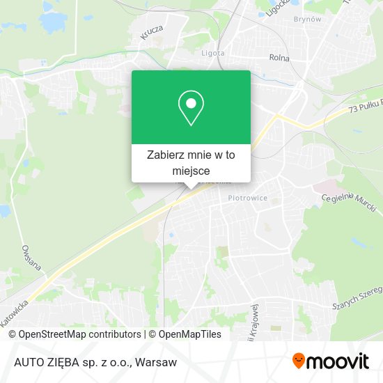 Mapa AUTO ZIĘBA sp. z o.o.