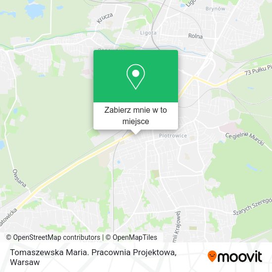 Mapa Tomaszewska Maria. Pracownia Projektowa