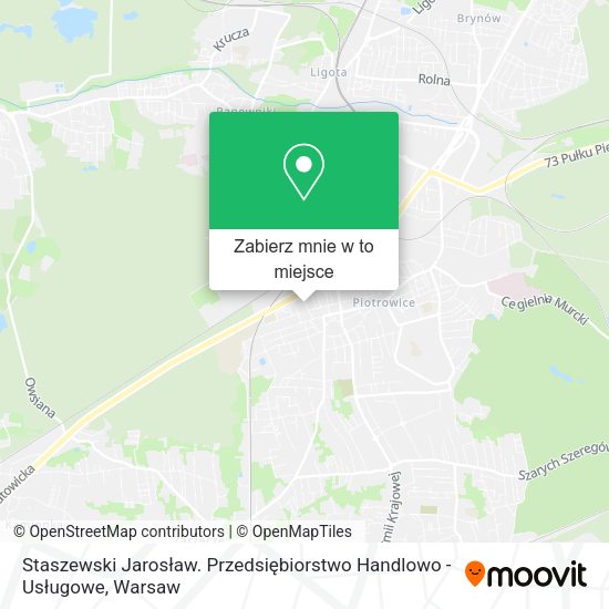 Mapa Staszewski Jarosław. Przedsiębiorstwo Handlowo - Usługowe