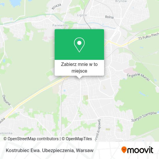 Mapa Kostrubiec Ewa. Ubezpieczenia