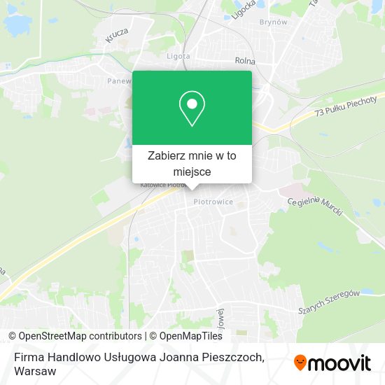 Mapa Firma Handlowo Usługowa Joanna Pieszczoch