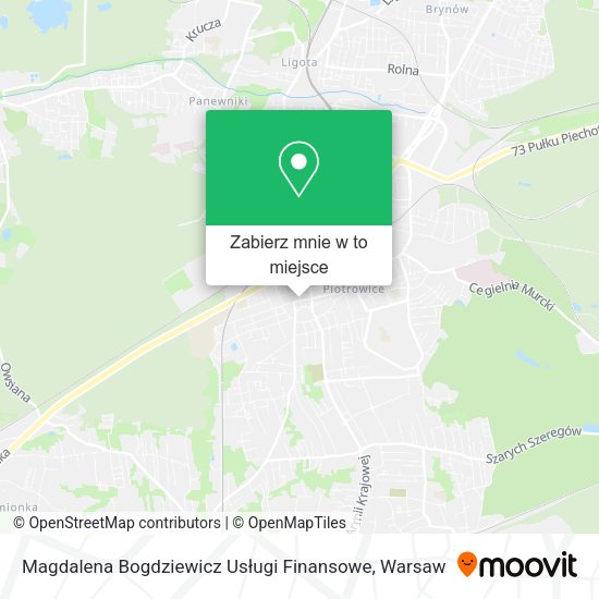 Mapa Magdalena Bogdziewicz Usługi Finansowe