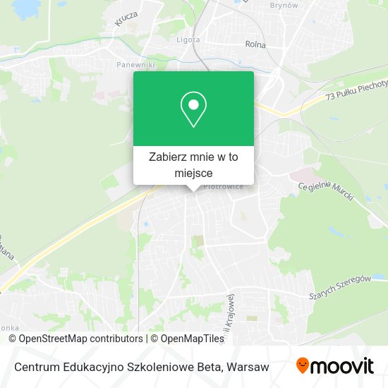 Mapa Centrum Edukacyjno Szkoleniowe Beta