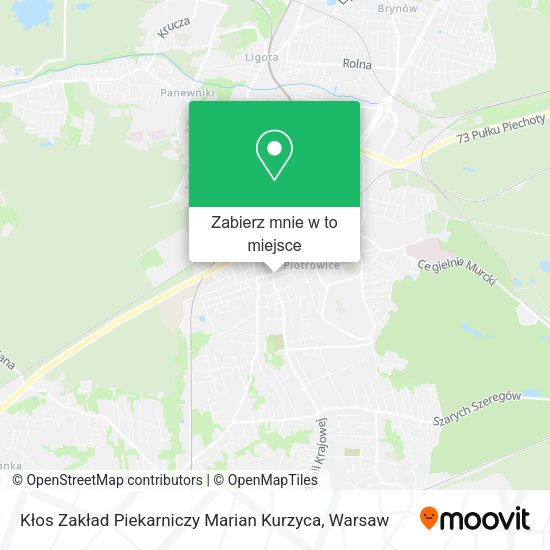 Mapa Kłos Zakład Piekarniczy Marian Kurzyca