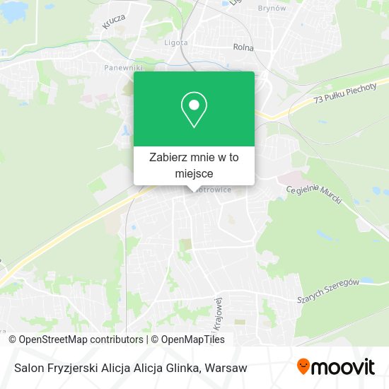 Mapa Salon Fryzjerski Alicja Alicja Glinka