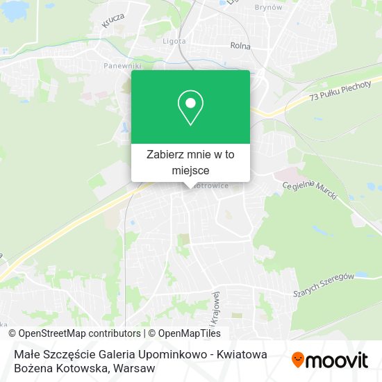 Mapa Małe Szczęście Galeria Upominkowo - Kwiatowa Bożena Kotowska