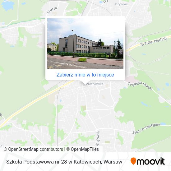 Mapa Szkoła Podstawowa nr 28 w Katowicach