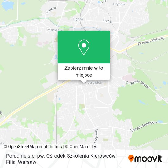 Mapa Południe s.c. pw. Ośrodek Szkolenia Kierowców. Filia