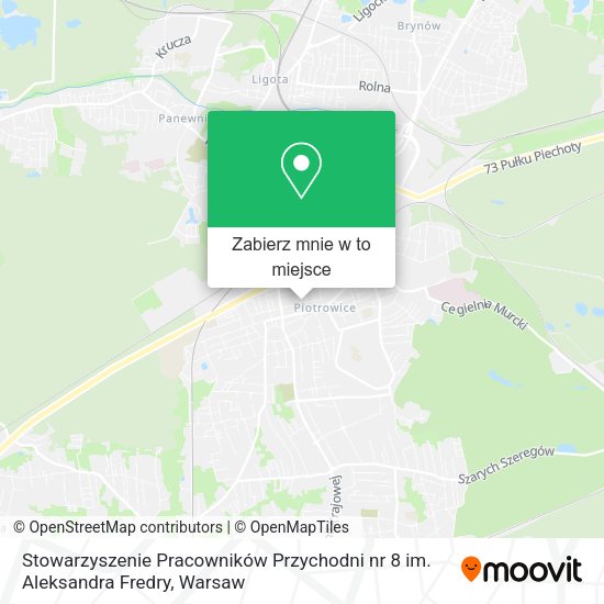 Mapa Stowarzyszenie Pracowników Przychodni nr 8 im. Aleksandra Fredry