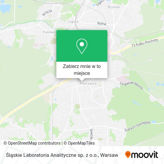 Mapa Śląskie Laboratoria Analityczne sp. z o.o.