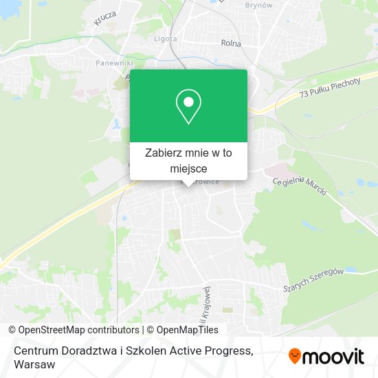 Mapa Centrum Doradztwa i Szkolen Active Progress