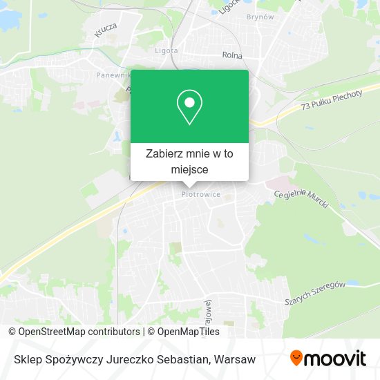 Mapa Sklep Spożywczy Jureczko Sebastian