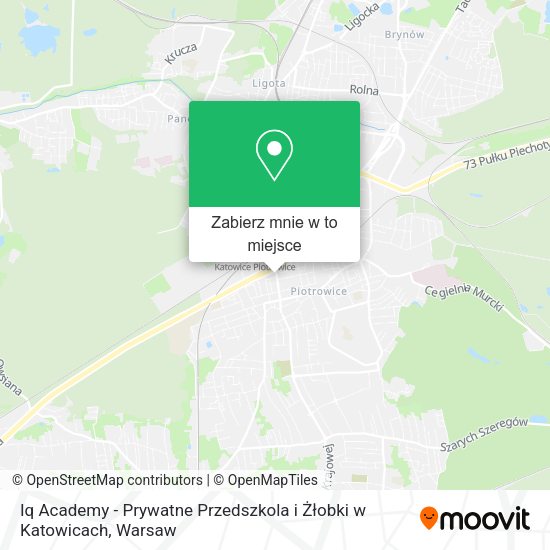 Mapa Iq Academy - Prywatne Przedszkola i Żłobki w Katowicach